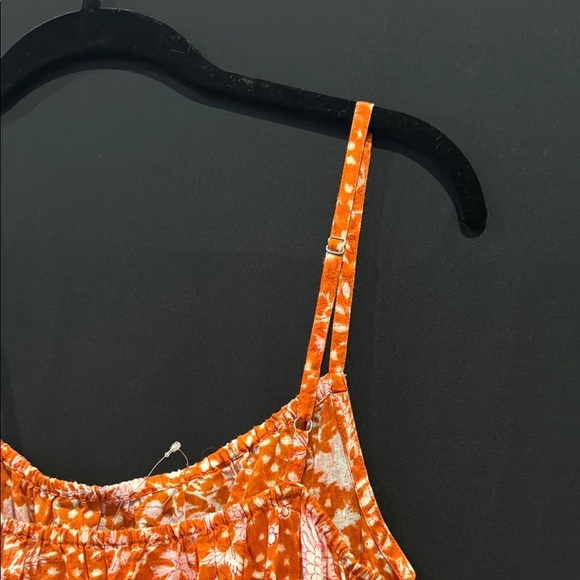 NWOT Cost Plus World Market Spring /Summer Orange Floral Women's Dress S/M - Picture 5 of 7